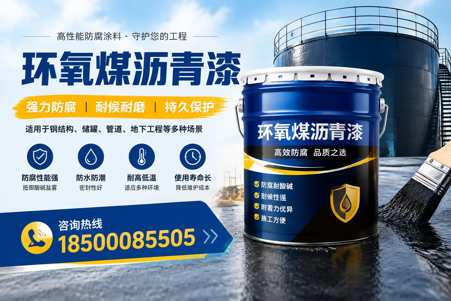 环氧煤沥青漆在工业中的应用，成都企业的选择